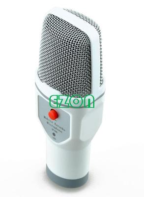 Mobile phone karaoke recording microphone