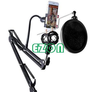 Adjustable Metal Suspension Scissor Arm Microphone Stand Holder